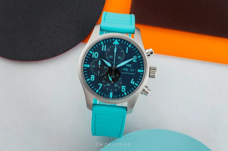 IWC Fliegerchronograph chronograph titanium automatic men's watch IW388108 LP: 9000EUR [2507487]