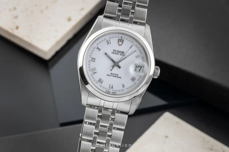 Tudor Prince Date steel automatic men's watch 74000N [2602304]