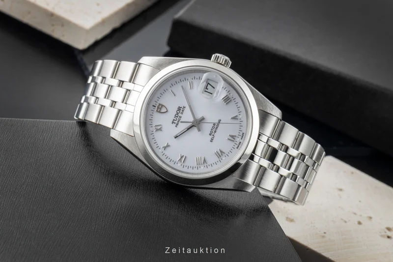 Tudor Prince Date steel automatic men's watch 74000N [2602304]