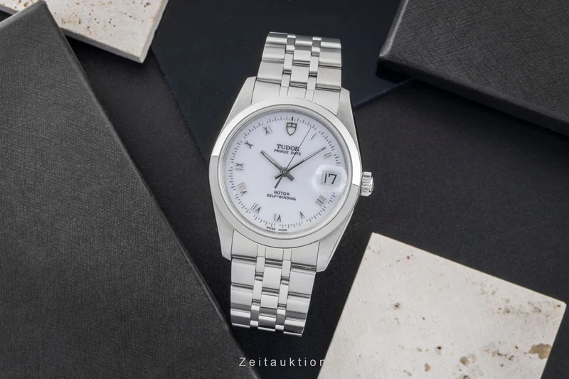 Tudor Prince Date steel automatic men's watch 74000N [2602304]