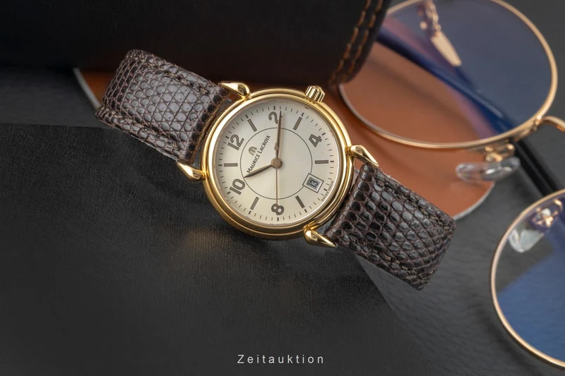 Maurice Lacroix gilt-brass quartz women's watch 89809 [2602456]