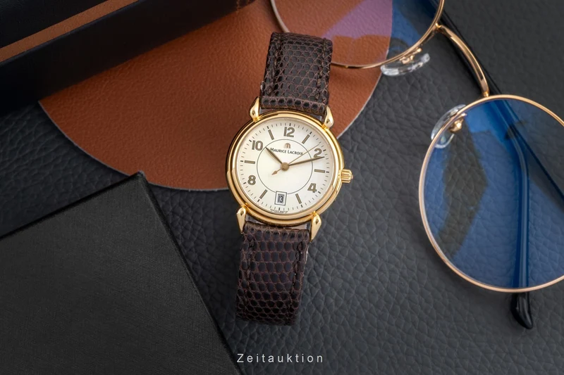 Maurice Lacroix gilt-brass quartz women's watch 89809 [2602456]