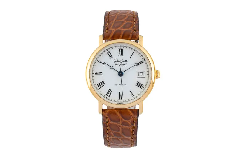 Glashütte gilt-brass automatic men's watch 10-31-01-01-04 [2602344]