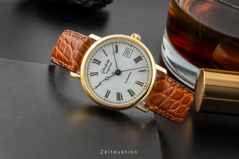 Glashütte gilt-brass automatic men's watch 10-31-01-01-04 [2602344]