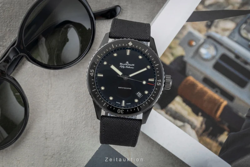 Blancpain Fifty Fathoms ceramic automatic men's watch 5000-0130-B52A LP: 14700EUR [2601950]