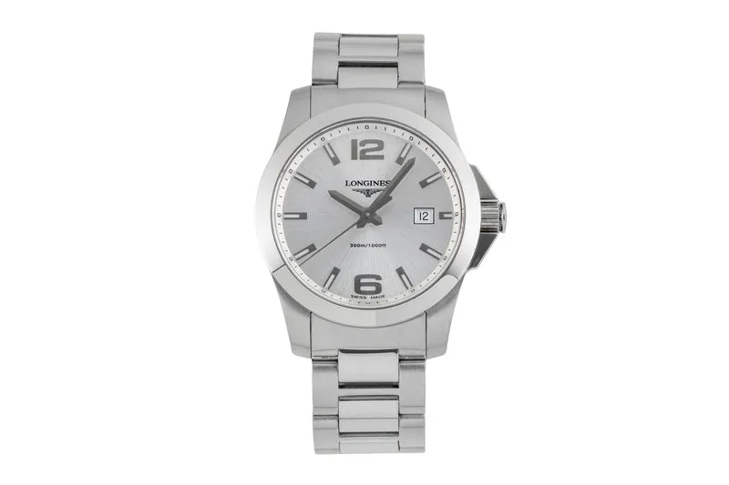 Longines Conquest steel quartz men's watch L3.659.4.76.6 [2602088]
