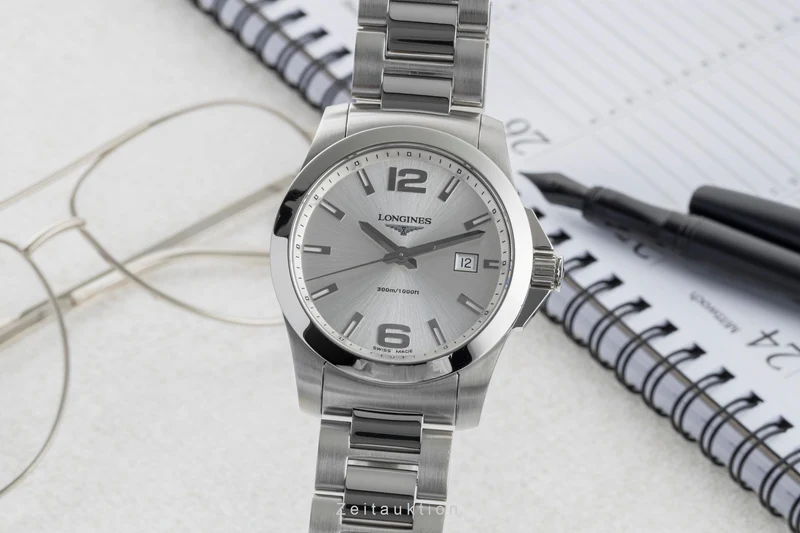 Longines Conquest steel quartz men's watch L3.659.4.76.6 [2602088]