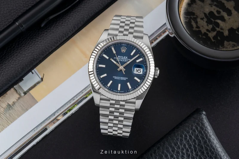 Rolex Datejust steel / white gold automatic men's watch 126334 [2602718]
