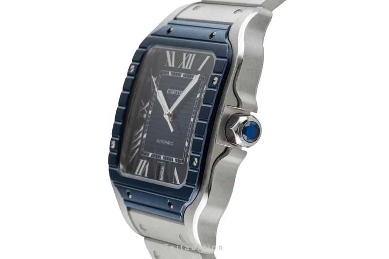 Cartier Santos steel automatic men's watch WSSA0048 LP: 9200EUR [2602269]