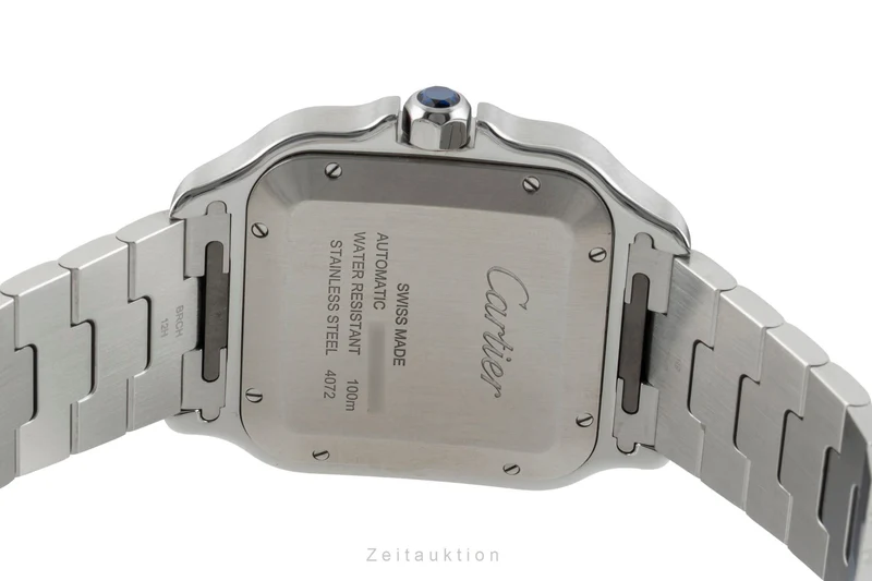 Cartier Santos steel automatic men's watch WSSA0048 LP: 9200EUR [2602269]