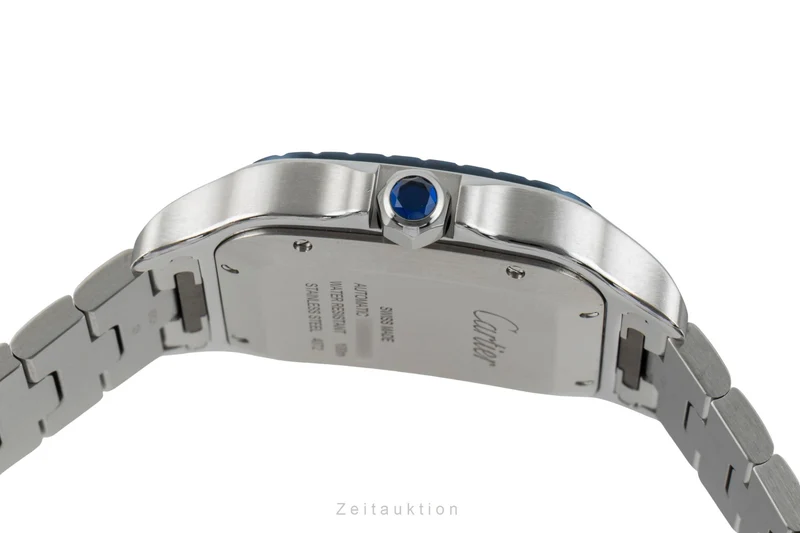Cartier Santos steel automatic men's watch WSSA0048 LP: 9200EUR [2602269]