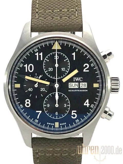 IWC Fliegeruhr Chronograph IW377724 aus 2019 D-Papiere