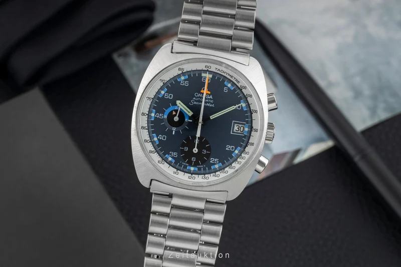 Omega Seamaster chronograph steel automatic men's watch ST 176.007 Vintage [2601679]