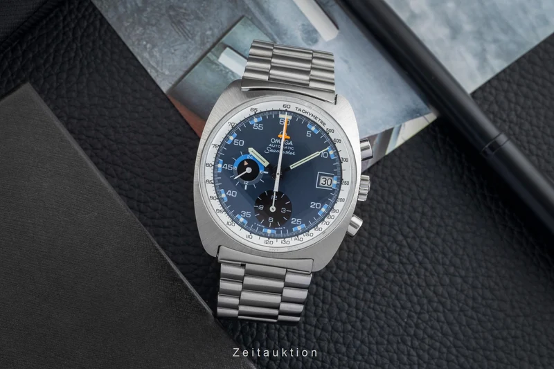 Omega Seamaster chronograph steel automatic men's watch ST 176.007 Vintage [2601679]