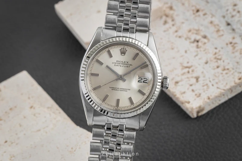 Rolex Datejust steel / white gold automatic men's watch 1601 Vintage [2601849]