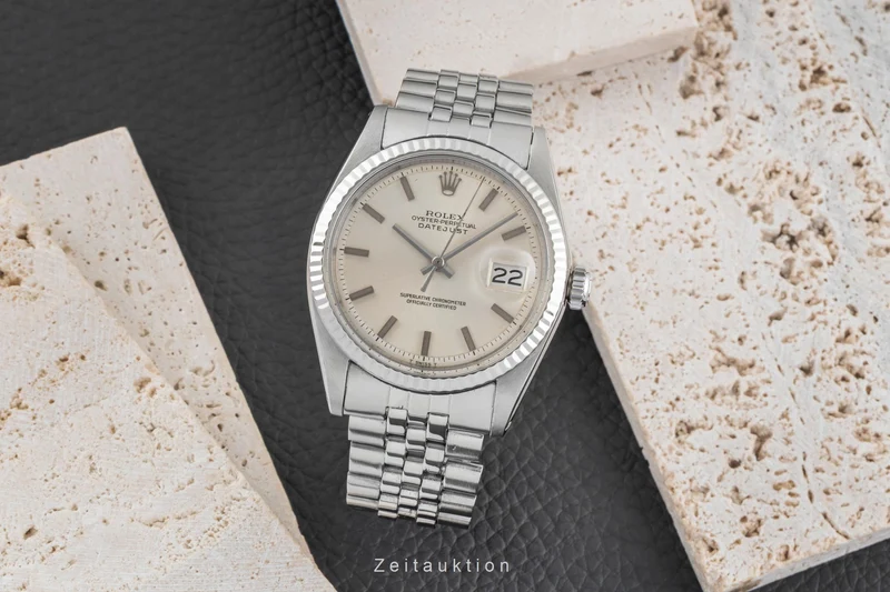 Rolex Datejust steel / white gold automatic men's watch 1601 Vintage [2601849]