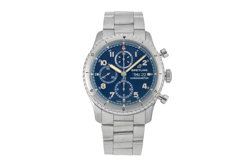 Breitling Aviator 8 chronograph steel automatic men's watch A13316101C1A1 LP: 6200EUR [2602369]