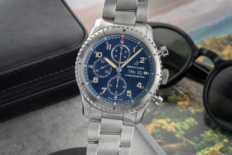Breitling Aviator 8 chronograph steel automatic men's watch A13316101C1A1 LP: 6200EUR [2602369]