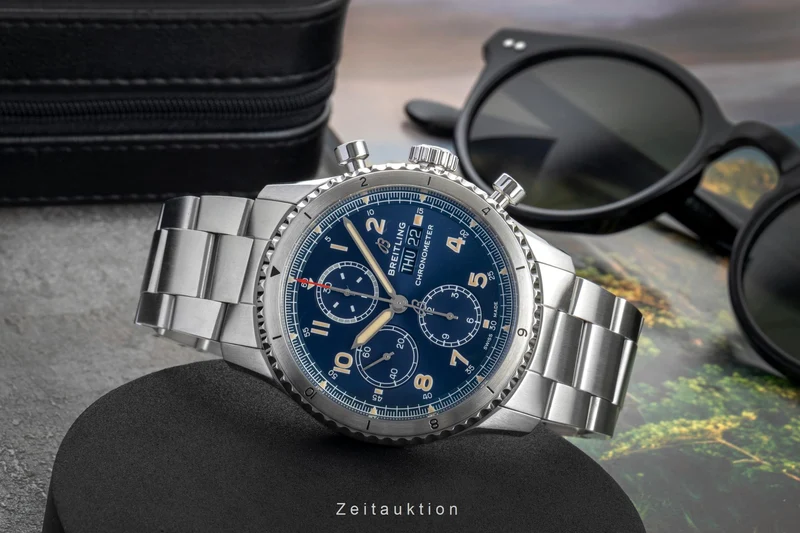Breitling Aviator 8 chronograph steel automatic men's watch A13316101C1A1 LP: 6200EUR [2602369]