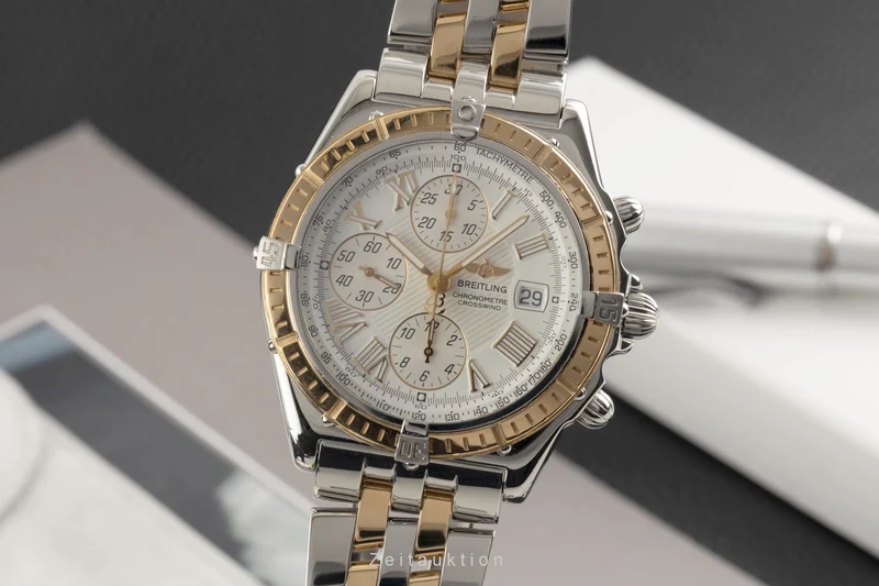 Breitling Crosswind chronograph steel / gold automatic men's watch D13355 [2602466]