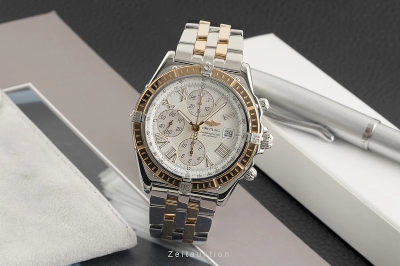 Breitling Crosswind chronograph steel / gold automatic men's watch D13355 [2602466]