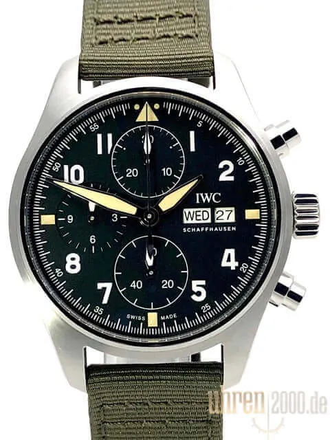 IWC Pilots Watch Chronograph Spitfire IW387901 aus 2020 D-Papiere