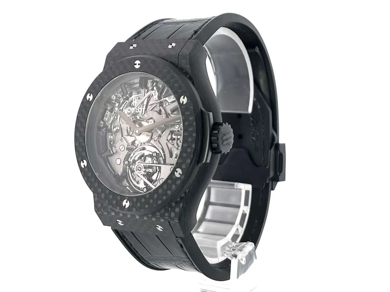 Hublot Classic Fusion Tourbillon Cathedral Minute Repeater Carbon 504.QX.0110.LR