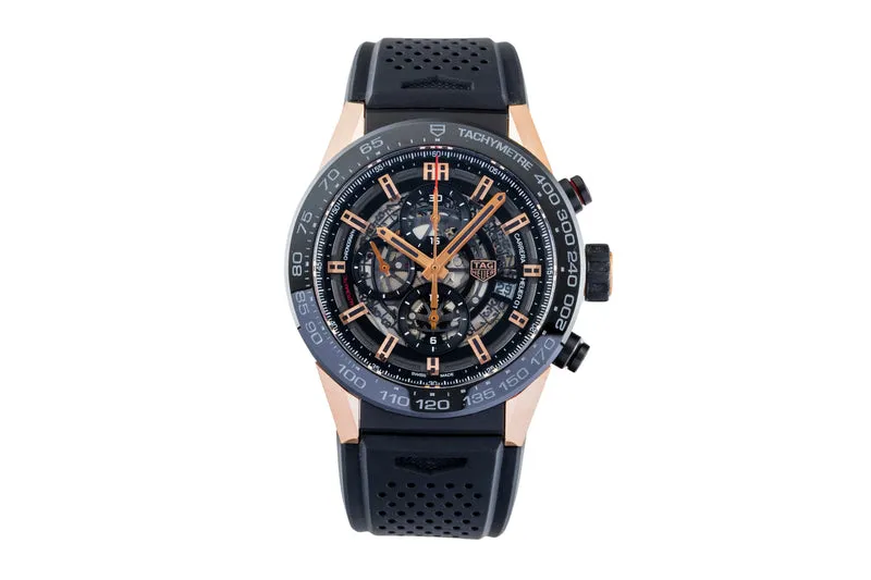 Tag Heuer Carrera chronograph titanium / gold automatic men's watch CAR2A5A.FT6044 [2602408]