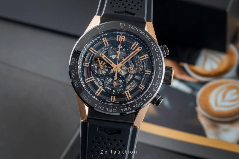 Tag Heuer Carrera chronograph titanium / gold automatic men's watch CAR2A5A.FT6044 [2602408]