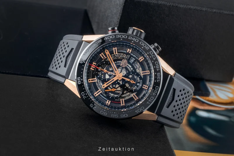 Tag Heuer Carrera chronograph titanium / gold automatic men's watch CAR2A5A.FT6044 [2602408]