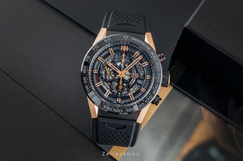 Tag Heuer Carrera chronograph titanium / gold automatic men's watch CAR2A5A.FT6044 [2602408]