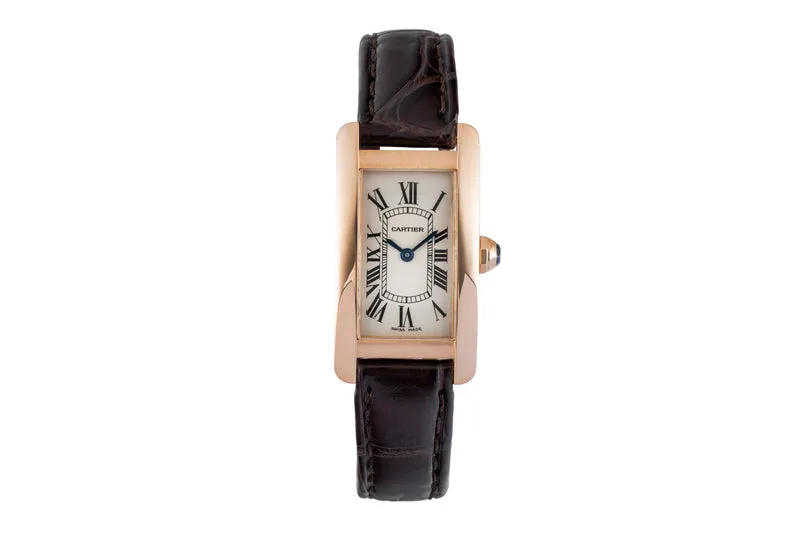 Cartier Tank Américaine 18 ct red gold quartz women's watch W2607456 [2602711]