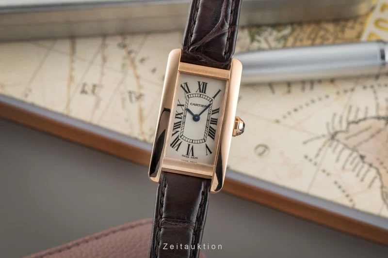 Cartier Tank Américaine 18 ct red gold quartz women's watch W2607456 [2602711]