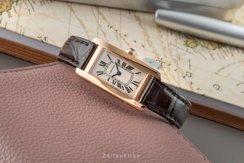 Cartier Tank Américaine 18 ct red gold quartz women's watch W2607456 [2602711]