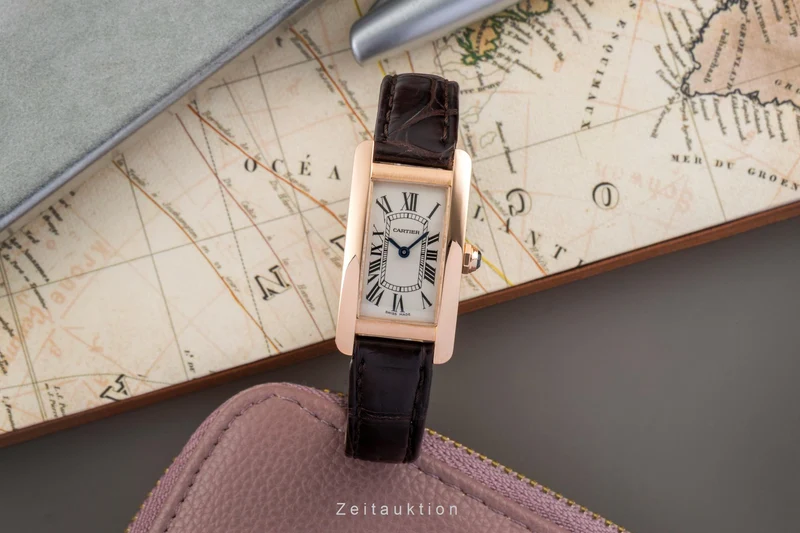 Cartier Tank Américaine 18 ct red gold quartz women's watch W2607456 [2602711]