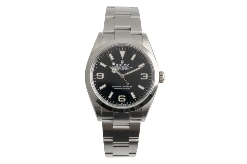 Rolex Explorer steel automatic men's watch 124270 [2602638]