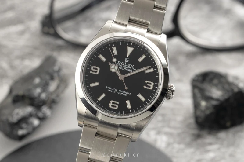Rolex Explorer steel automatic men's watch 124270 [2602638]