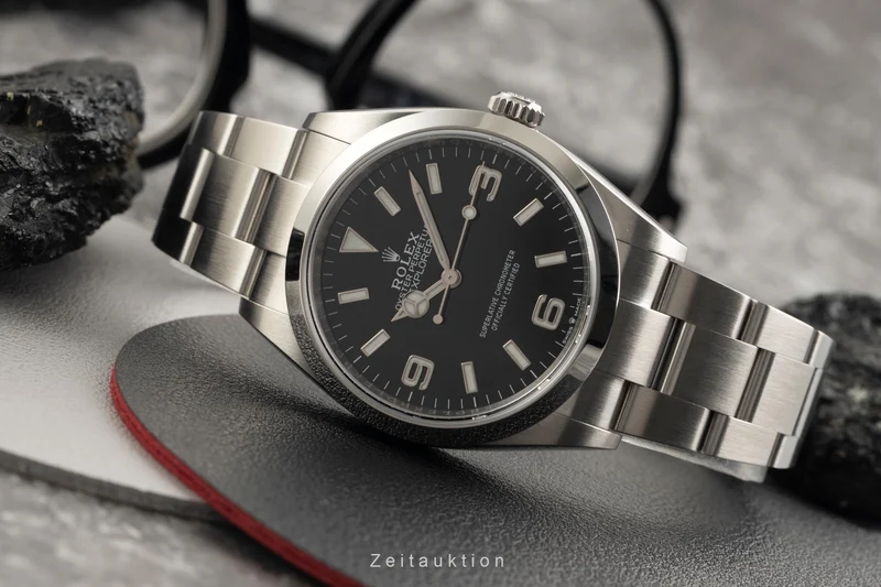 Rolex Explorer steel automatic men's watch 124270 [2602638]