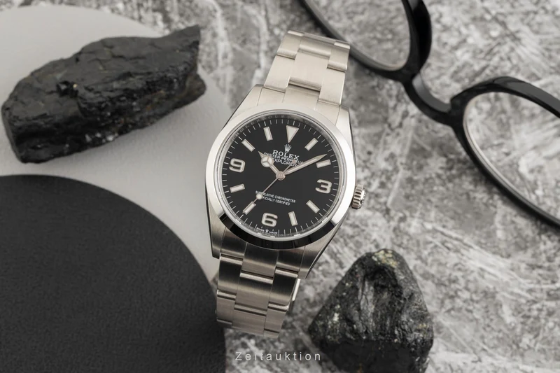 Rolex Explorer steel automatic men's watch 124270 [2602638]