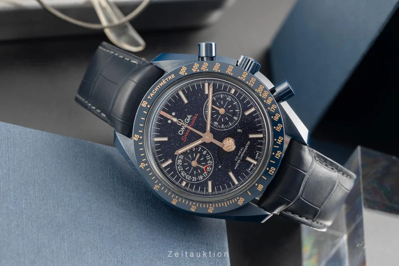 Omega Speedmaster Moonwatch chronograph ceramic automatic men's watch 304.93.44.52.03.002 [2602594]