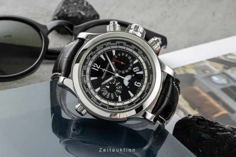 Jaeger LeCoultre Master Compressor chronograph steel / titanium automatic men's watch Q1768470, 150.8.22 [2602433]