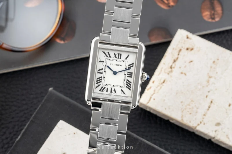 Cartier Tank steel quartz women's watch W5200013 [2602295]
