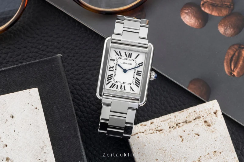 Cartier Tank steel quartz women's watch W5200013 [2602295]