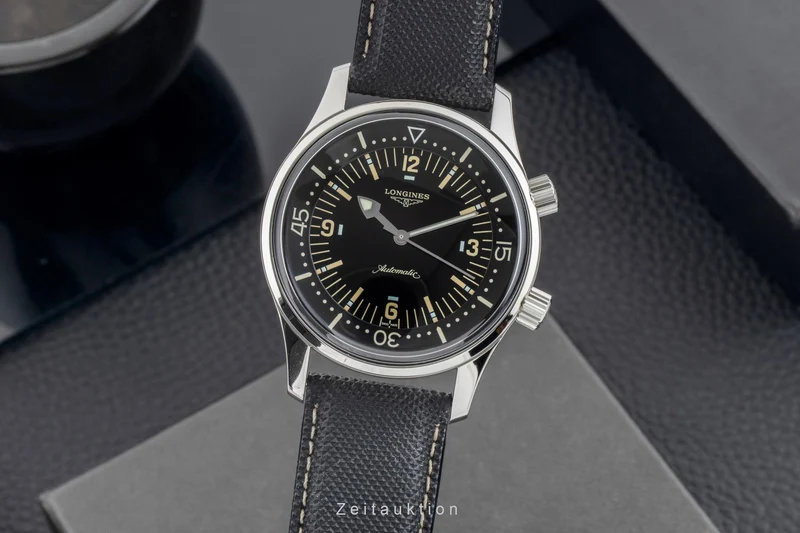 Longines Legend Diver steel automatic men's watch L3.674.4.56.3 LP: 3950EUR [2601493]