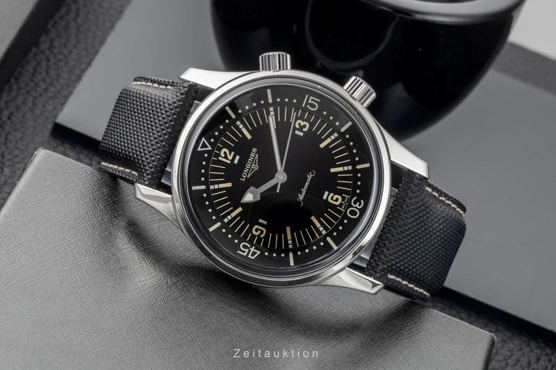 Longines Legend Diver steel automatic men's watch L3.674.4.56.3 LP: 3950EUR [2601493]