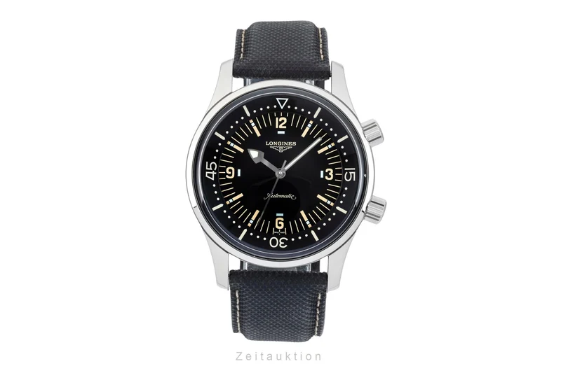 Longines Legend Diver steel automatic men's watch L3.674.4.56.3 LP: 3950EUR [2601493]