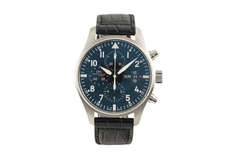 IWC Fliegerchronograph chronograph steel automatic men's watch IW377701 LP: 7800EUR [2602555]