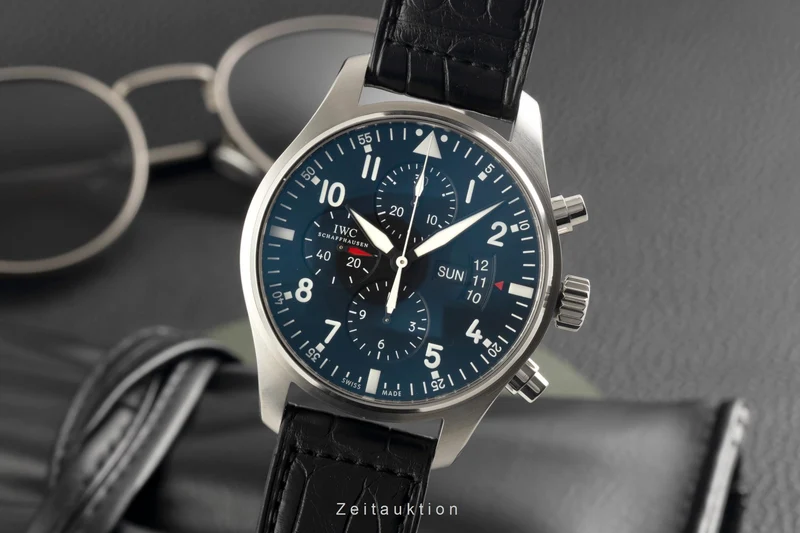 IWC Fliegerchronograph chronograph steel automatic men's watch IW377701 LP: 7800EUR [2602555]