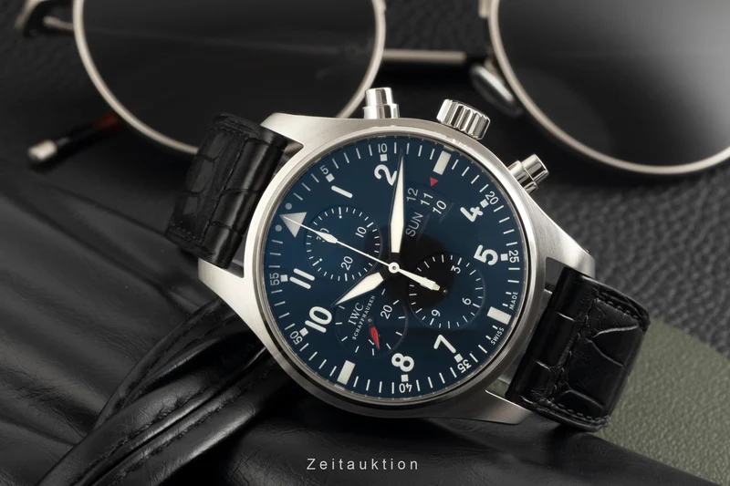 IWC Fliegerchronograph chronograph steel automatic men's watch IW377701 LP: 7800EUR [2602555]