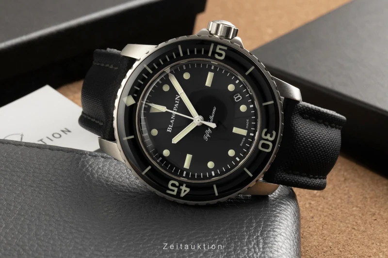 Blancpain Fifty Fathoms steel automatic men's watch 5015E-1130-B52A Limited [2602591]
